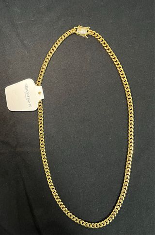 Cadena Cubana Chapada en Oro