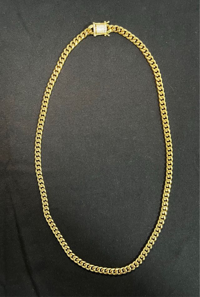 Cadena Cubana Chapada en Oro