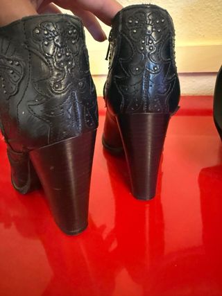 Botas Diesel Talla 36 Piel Negra