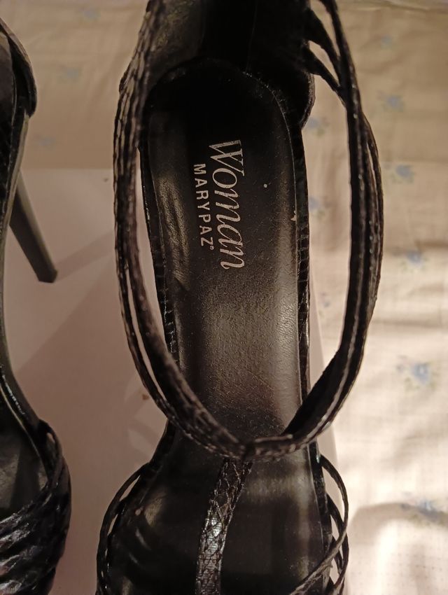 ZAPATOS DE TACON NEGROS PARA MUJER