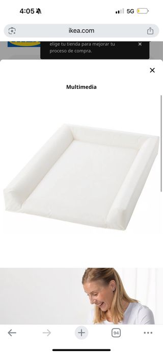 Cambiador bebé IKEA