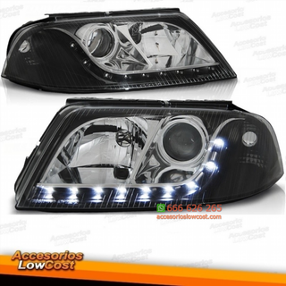 FAROS VW PASSAT 3BG 00-05 LUZ DIURNA FONDO NEGRO