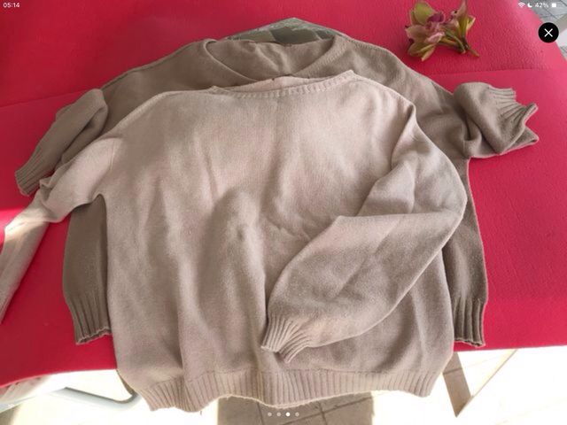 Set 2 Maglie Donna Beige e Rosa