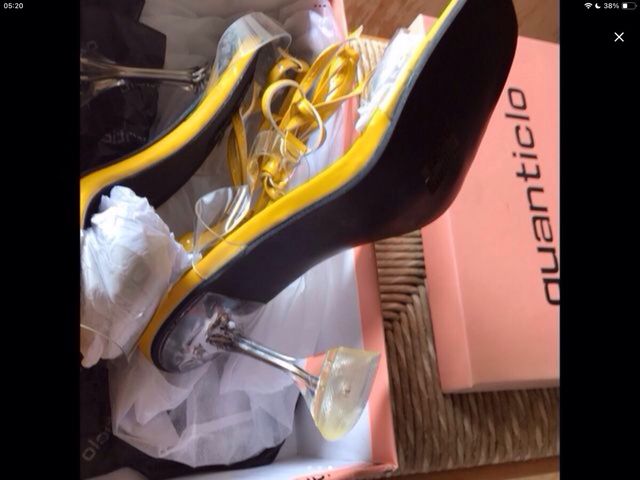 Sandalo donna giallo nuovo