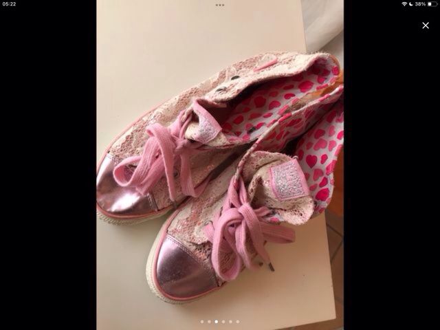 Scarpe ginnastica donna rosa e oro