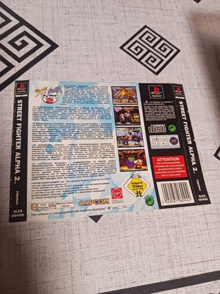 Contraportada Street Fighter Alpha 2 PSX
