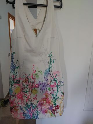 Vestido de flores blanco