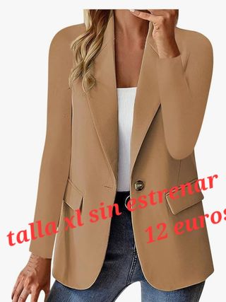Americana JEUVAR Beige Elegante Casual Oficina