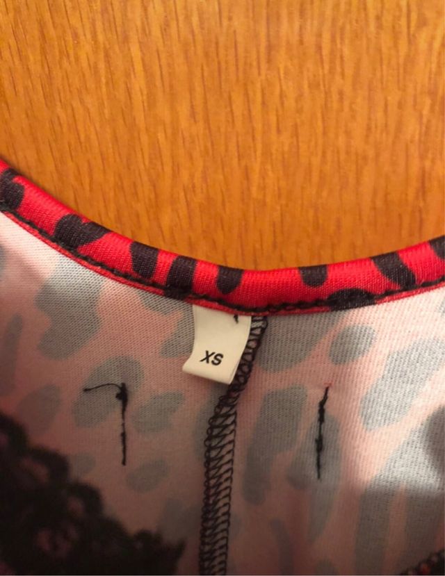 Vestido Aire Retro Animal Print Rojo