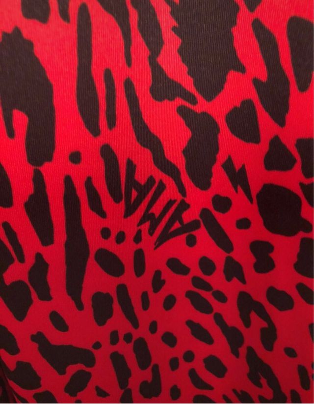 Vestido Aire Retro Animal Print Rojo