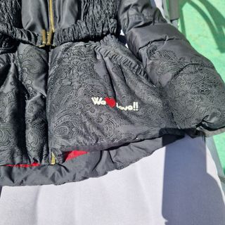 Plumífero Desigual Negro con Estampado