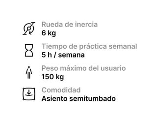 Bicicleta Estática Domyos EB Seat Conectada