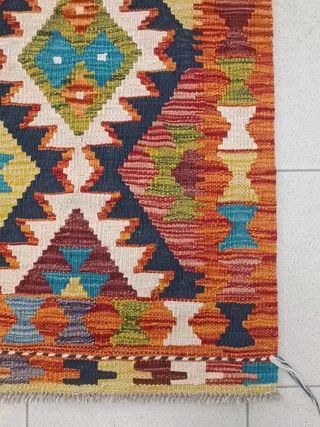 Tappeto Kilim afgano 195x85 cm lana