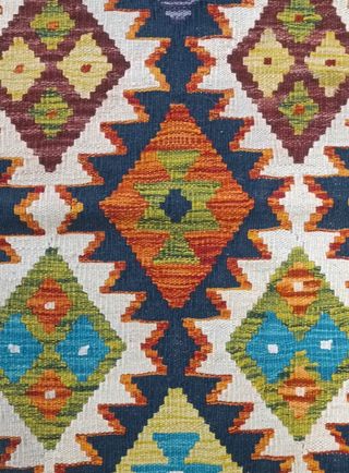 Tappeto Kilim afgano 195x85 cm lana