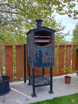 Horno de leña de hierro