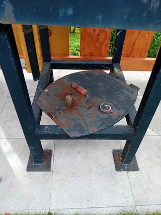 Horno de leña de hierro