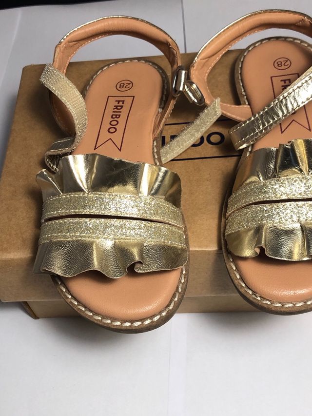 Sandali Friboo bambina n. 28 oro