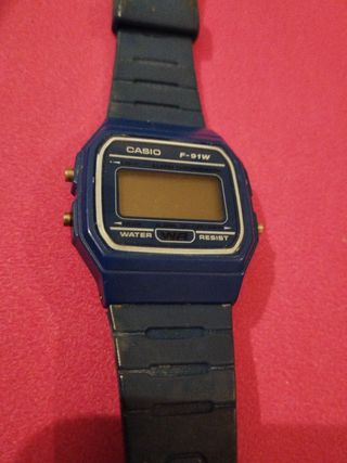 Reloj Casio F-91W Azul