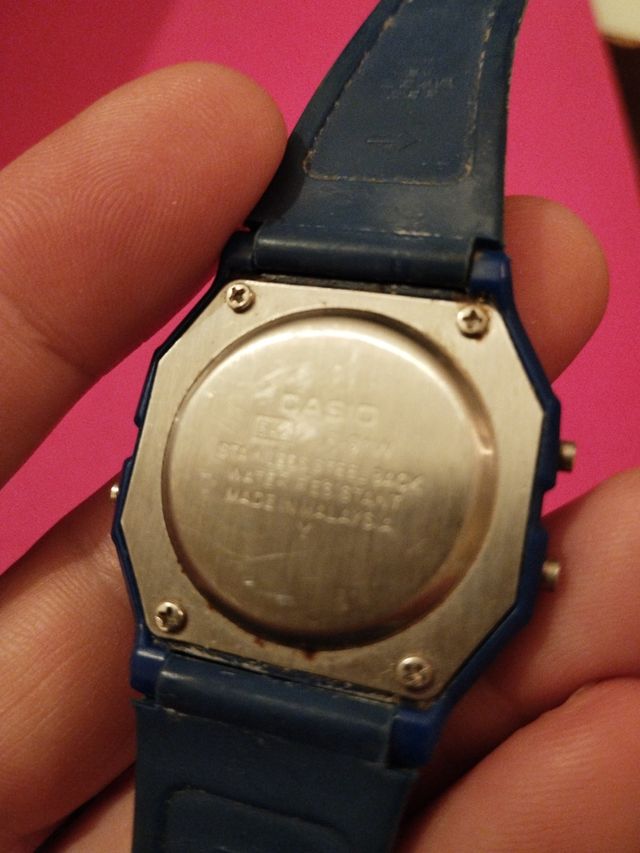 Orologio Casio F-91W blu