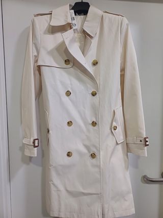 Trench mujer beige