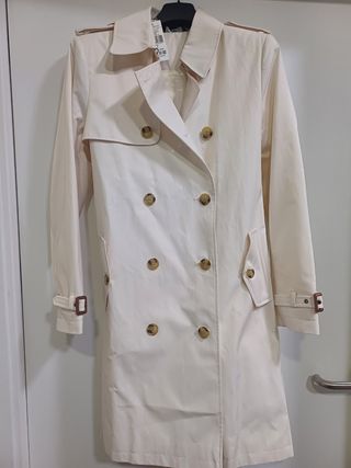 Trench mujer beige