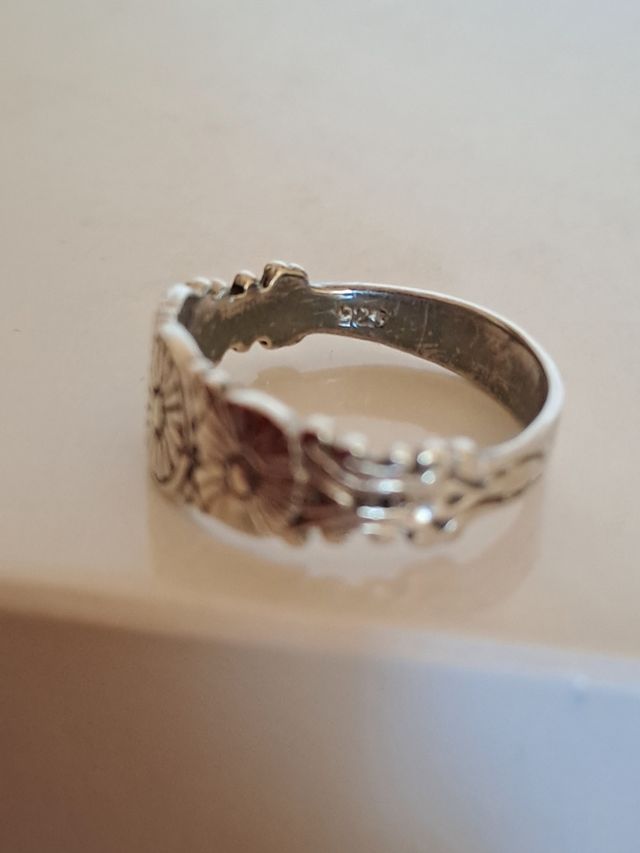 2 Anelli  fascia in Argento 925 con decorazioni