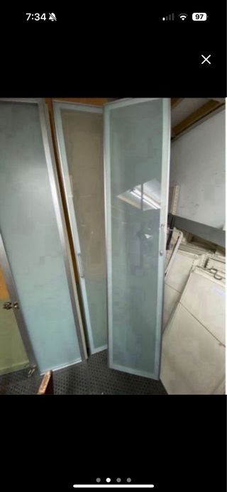 Puertas correderas cristal y aluminio