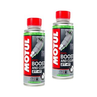 Pack 2x Motul Boost & Clean Moto 2T/4T