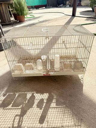 Jaula para pájaros doble