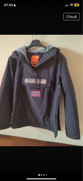 Giubbino felpa Napapijri uomo nera