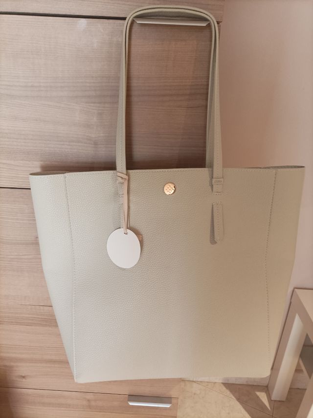 Bolso shopper beige nuevo con etiqueta
