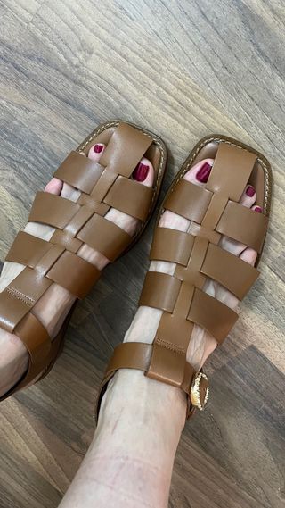Sandalias Jimenas Cuero Talla 41