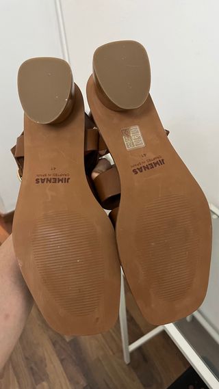 Sandalias Jimenas Cuero Talla 41