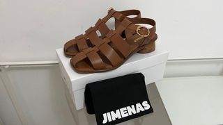 Sandalias Jimenas Cuero Talla 41
