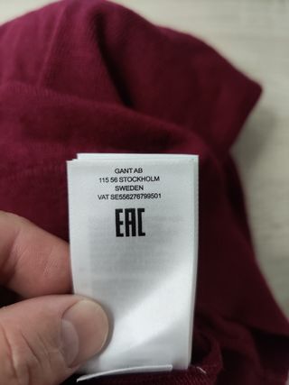 Jersey GANT Rojo Burdeos talla M
