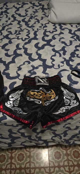 Pantalón Kick Boxing Mother Boxer Negro/Dorado