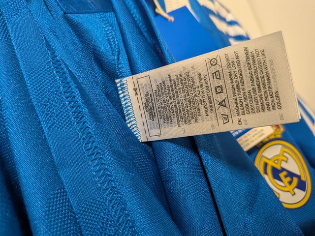 Camiseta Real Madrid Adidas Azul Talla M