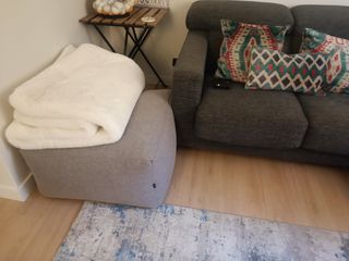 Puff Reposapiés modulo sofa Sklum + 2 sillas