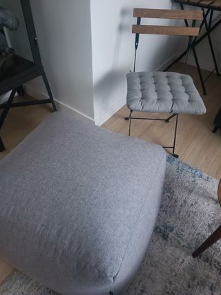 Puff Reposapiés modulo sofa Sklum + 2 sillas