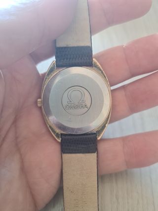 Orologio Omega Quarzo Uomo Donna Oro Nero