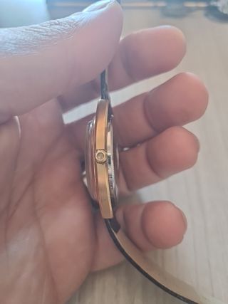 Orologio Omega Quarzo Uomo Donna Oro Nero