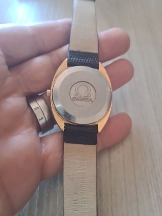 Orologio Omega Quarzo Uomo Donna Oro Nero
