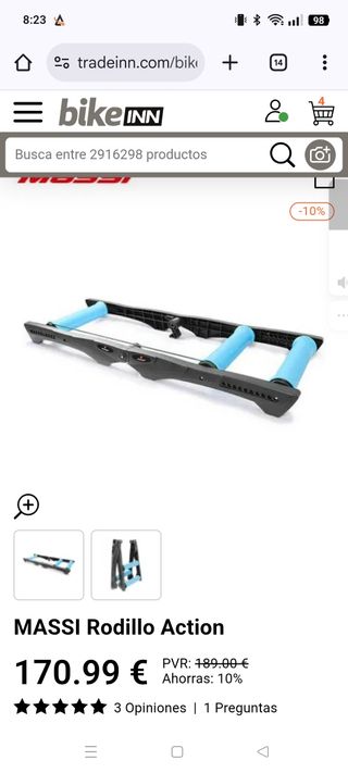 Rodillo Massi para Bicicleta