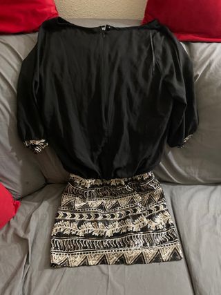 Vestido fiesta lentejuelas NY30