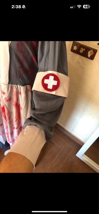 Disfraz de enfermera sangrienta talla M 