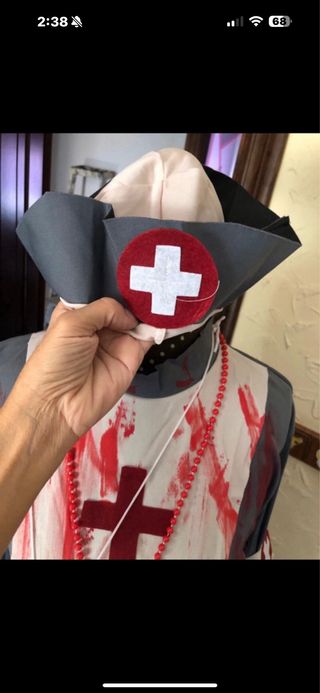 Disfraz de enfermera sangrienta talla M 