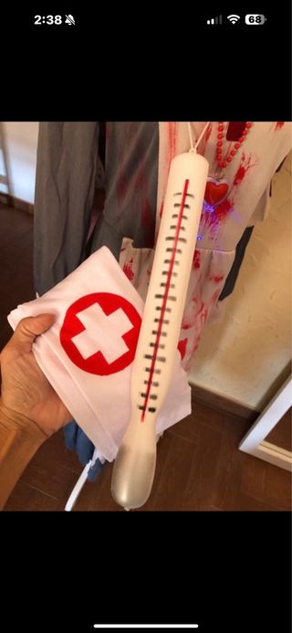 Disfraz de enfermera sangrienta talla M 