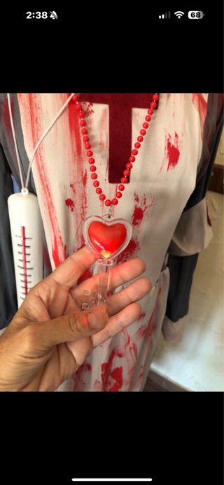 Disfraz de enfermera sangrienta talla M 