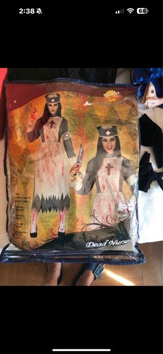 Disfraz de enfermera sangrienta talla M 