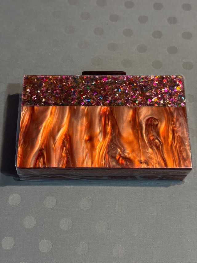 Bolso de fiesta rígido multicolor